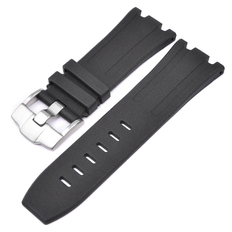 28mm FKM Rubber Band For Audemars Piguet Watches With Buckle, 28mm Rubber Watch Band With Buckle For AP Watches