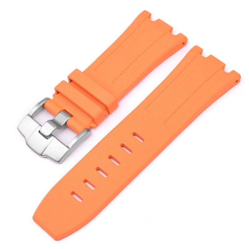 28mm FKM Rubber Band For Audemars Piguet Watches With Buckle, 28mm Rubber Watch Band With Buckle For AP Watches