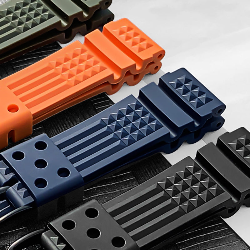 Rubber Band For Seiko Prospex SKX Divers Watches, 22mm 20mm Replacement Watch Band With Buckle For Seiko Prospex Diver’s Watch Rubber Watch Strap