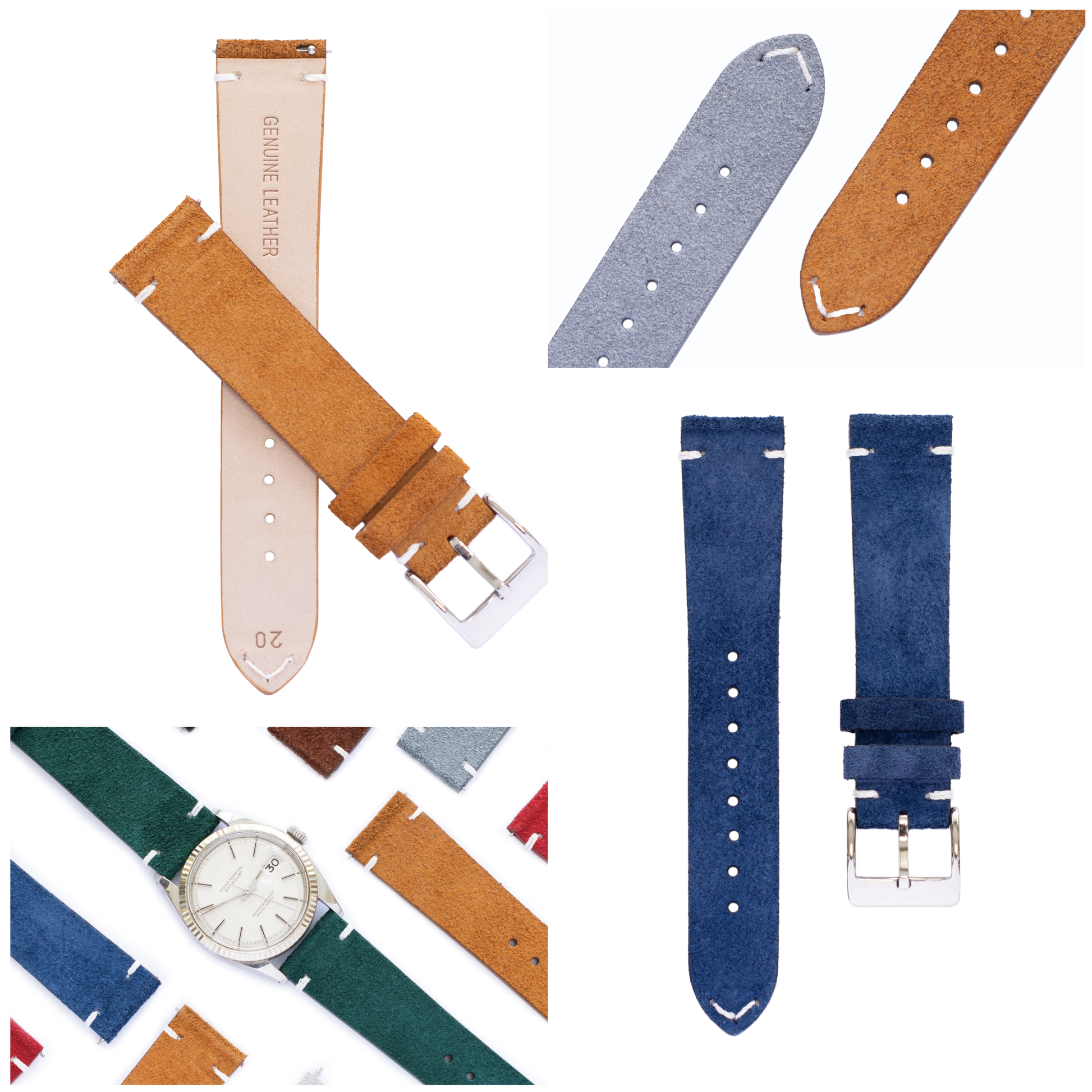 Barak watch straps Suede Watch Straps