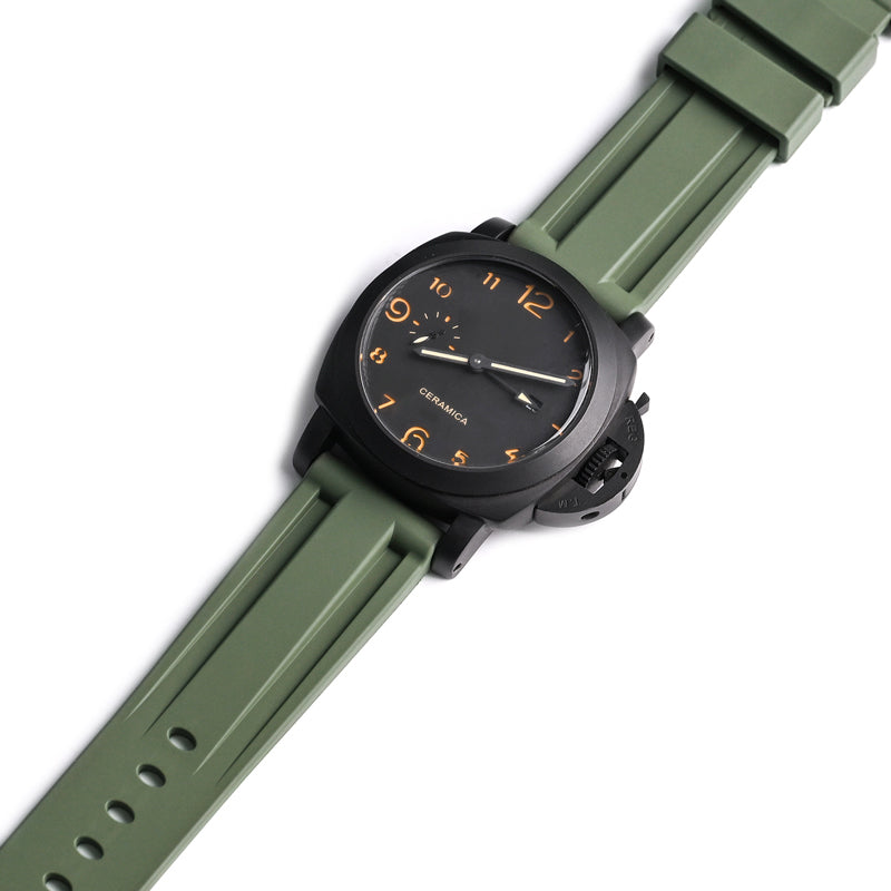 FKM Rubber Band For Panerai Watches With Buckle, Replacement Watch Bands For Panerai Watches
