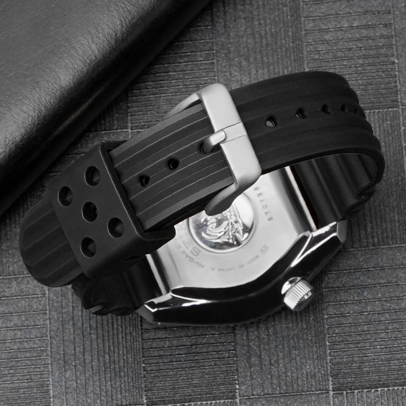Rubber Band For Seiko Prospex SKX Divers Watches, 22mm 20mm Replacement Watch Band With Buckle For Seiko Prospex Diver’s Watch Rubber Watch Strap