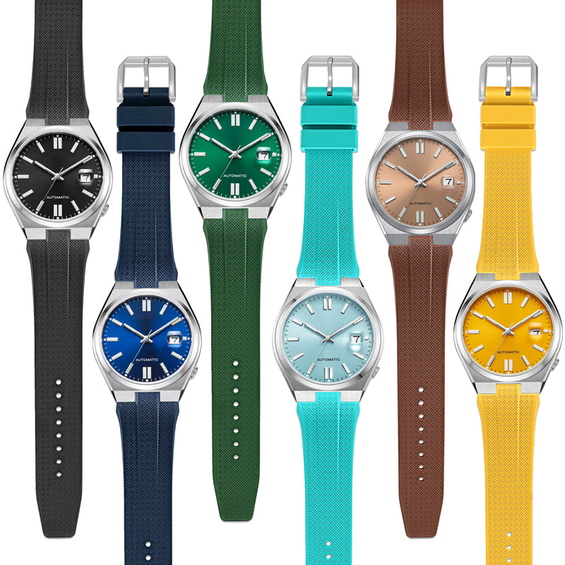 Quick Release 26mm FKM Rubber Band For Citizen Tsuyosa Watches, Replacement FKM Watch Band For Citizen Tsuyosa Watches