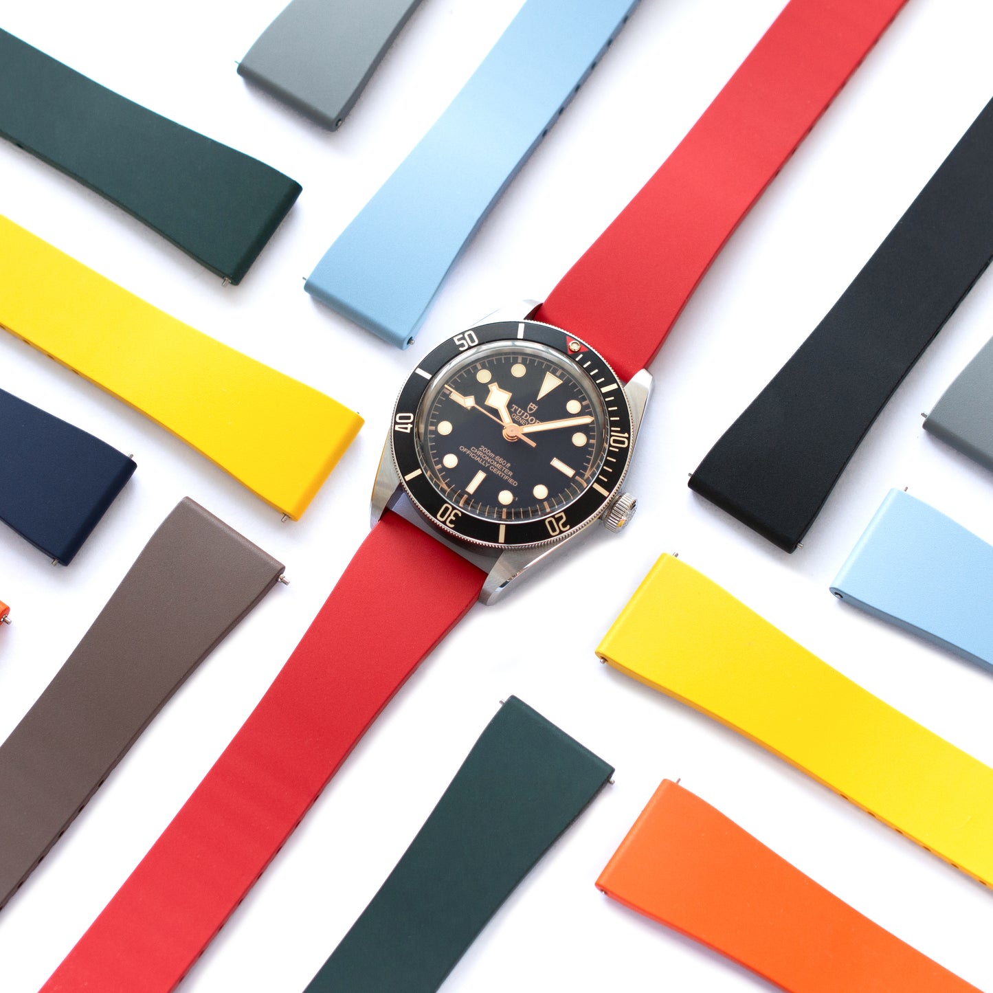Quick Release Cut To Size CTS Rubber Band For Watches, FKM Rubber Band For Watches