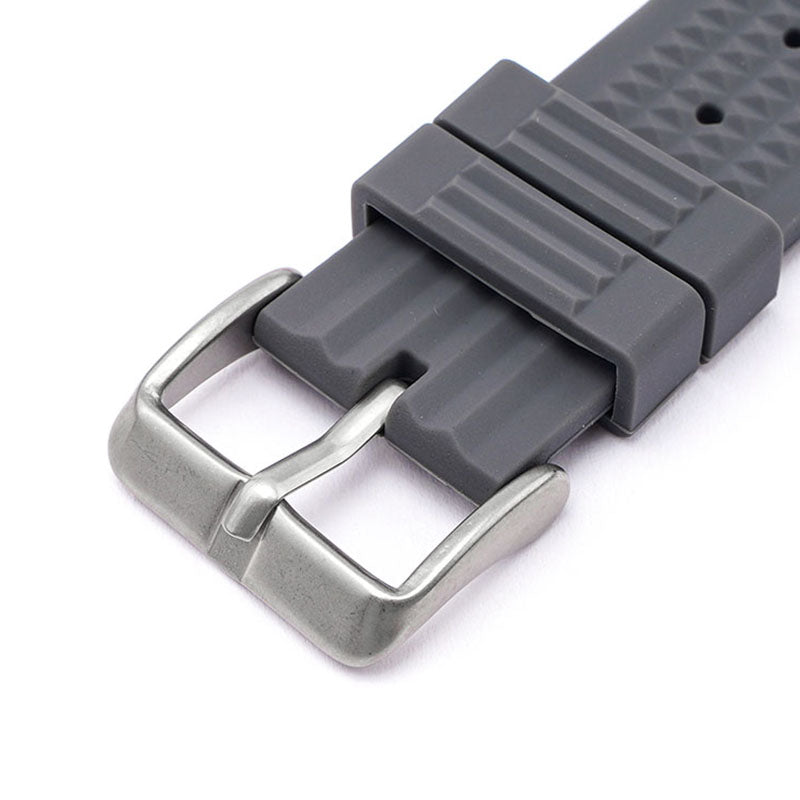 Quick Release 22mm Rubber Band For Seiko Prospex SKX Divers Watches, Replacement Watch Band With Buckle For Seiko Diver’s Watches Waffle Rubber Watch Strap