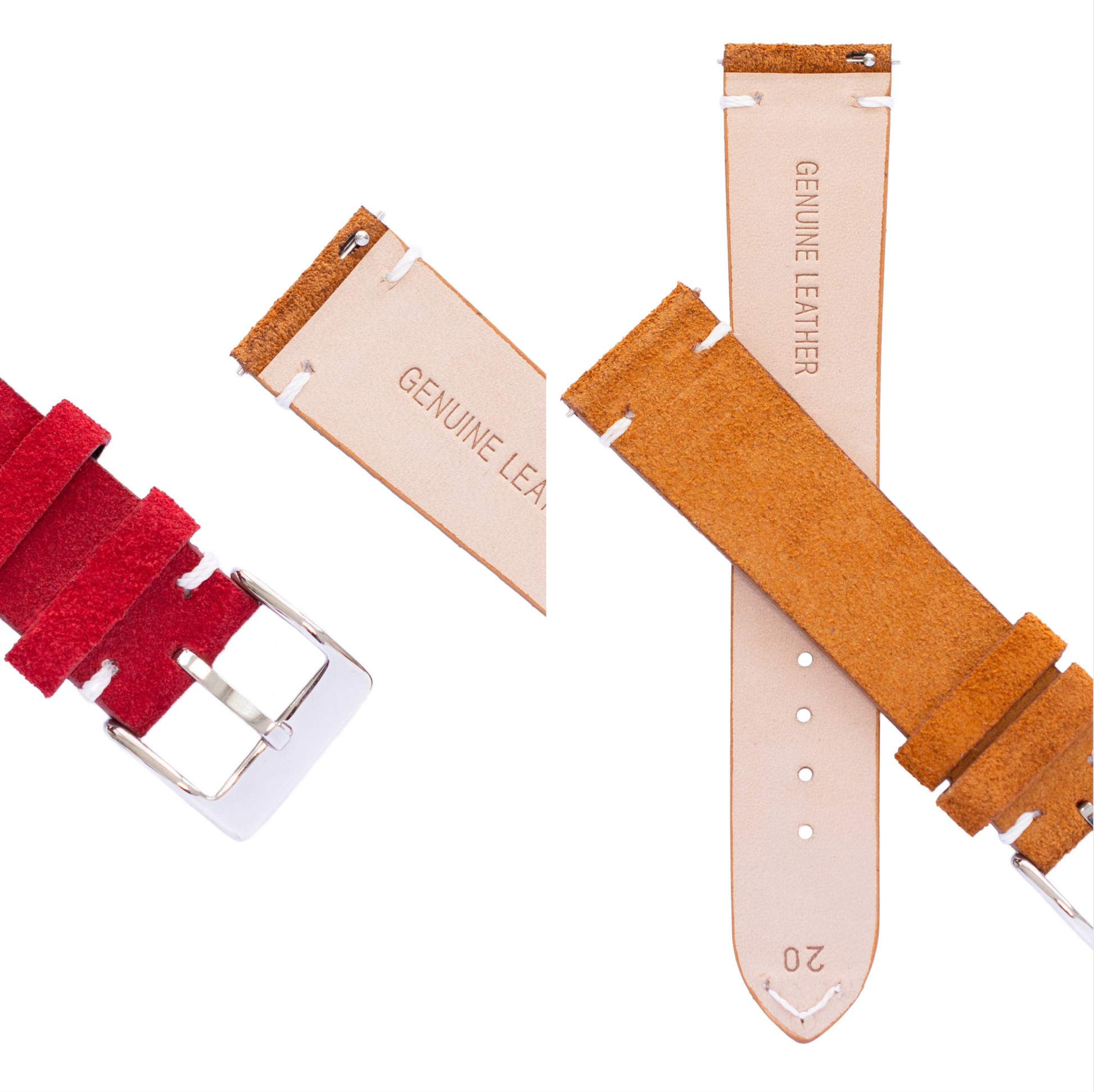 Suede watch band strap