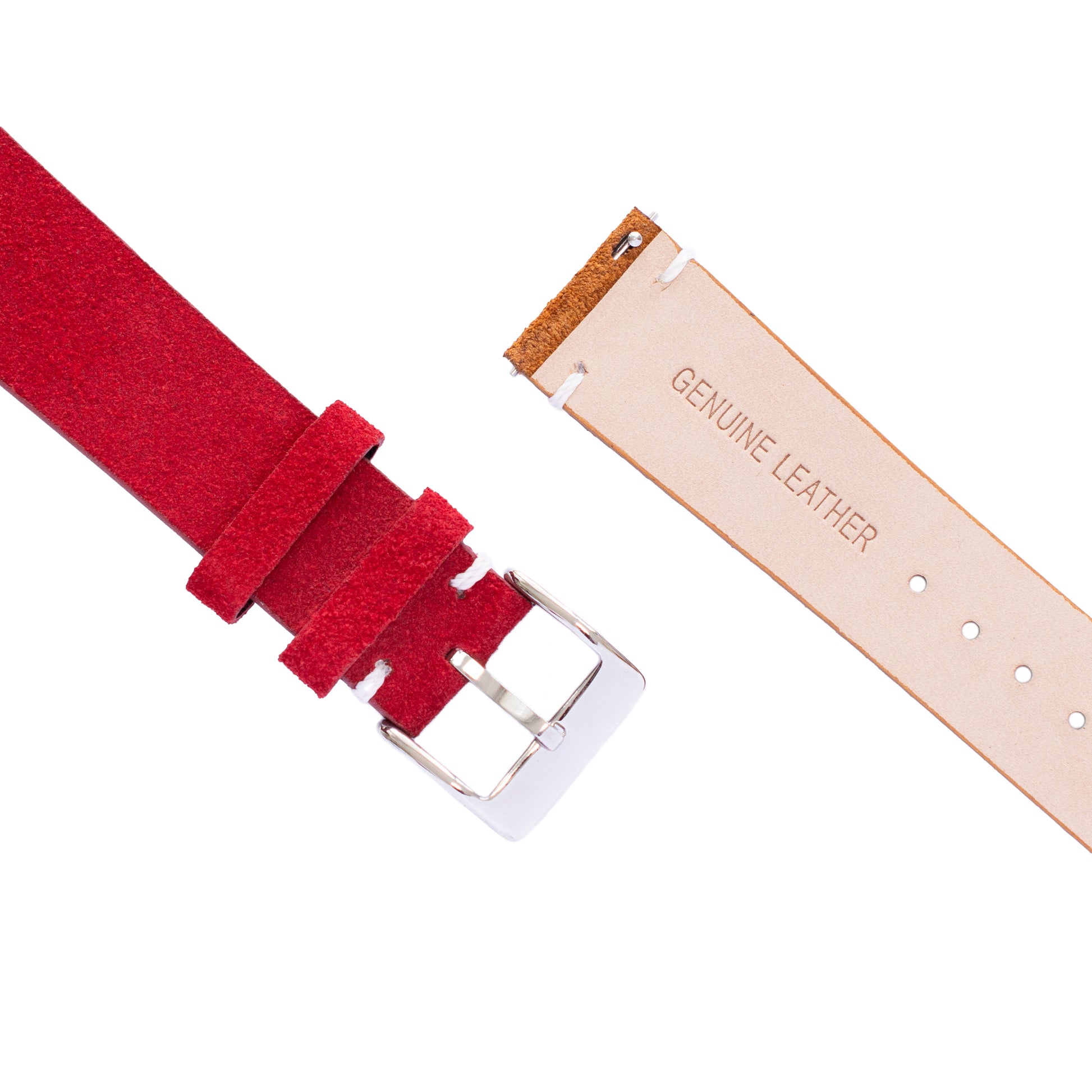 Leather Watch Straps Suede 22mm