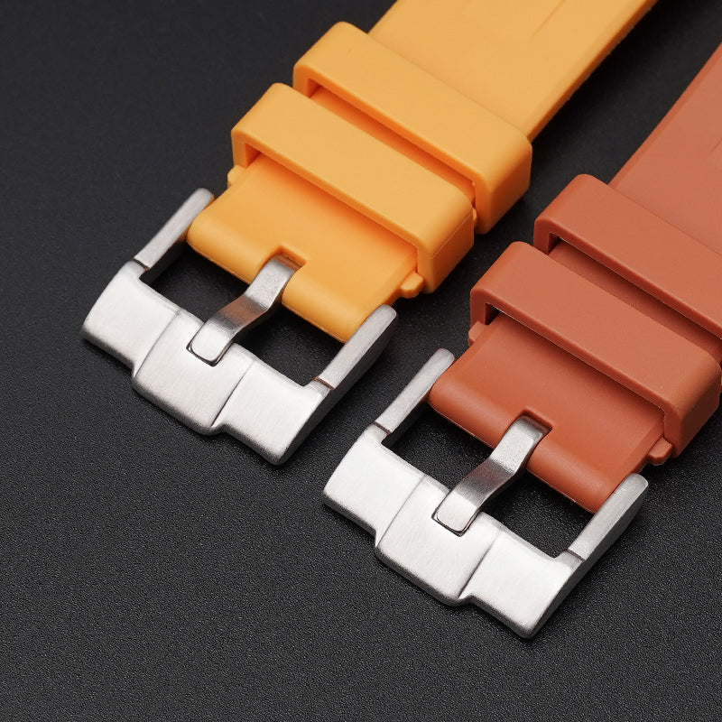 22mm Curved End Rubber Band For Blancpain X Swatch, Replacement Watch Bands With Buckle For Blancpain X Swatch Silicone Rubber Watch Strap - Multiple Colors