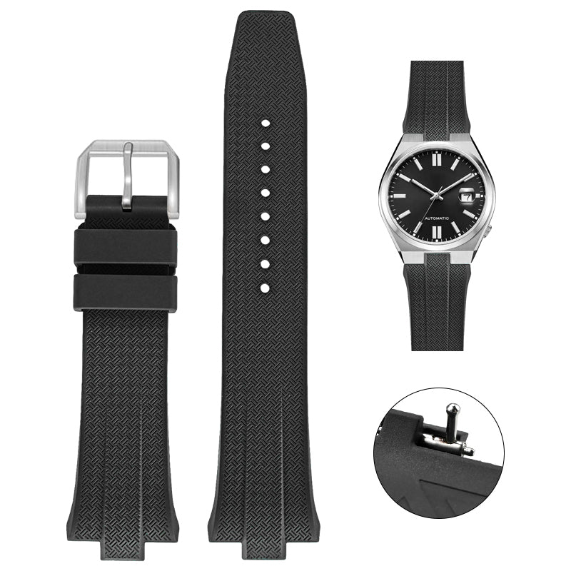 Quick Release 26mm FKM Rubber Band For Citizen Tsuyosa Watches, Replacement FKM Watch Band For Citizen Tsuyosa Watches