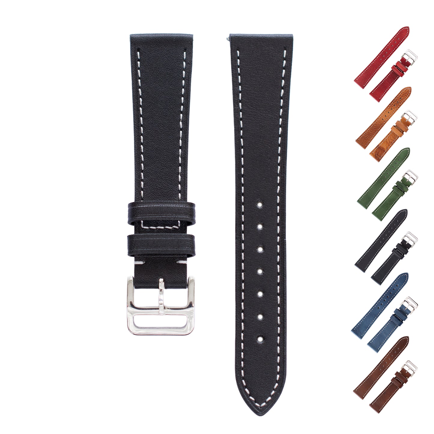 Calf Leather Watch Straps,Oiled Crazy Horse Leather Watch Straps