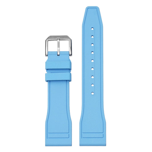 Quick Release Rubber Band For IWC Pilot Portuguese Watches, Replacement Watch Band With Buckle For Pilot Watches FKM Rubber