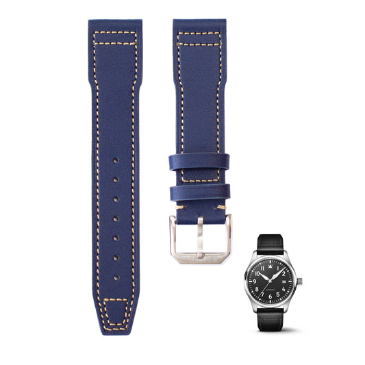Blue straps for iwc pilot watches