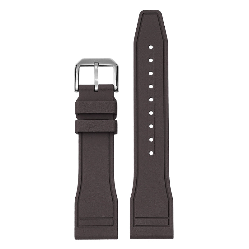 Quick Release Rubber Band For IWC Pilot Portuguese Watches, Replacement Watch Band With Buckle For Pilot Watches FKM Rubber