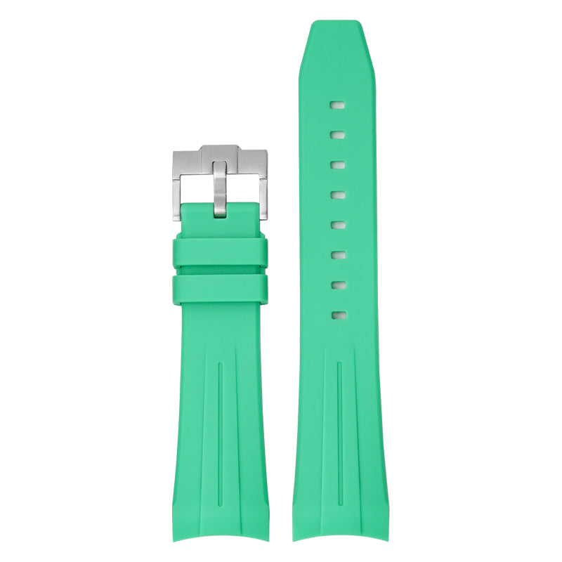 22mm Curved End Rubber Band For Blancpain X Swatch, Replacement Watch Bands With Buckle For Blancpain X Swatch Silicone Rubber Watch Strap - Multiple Colors