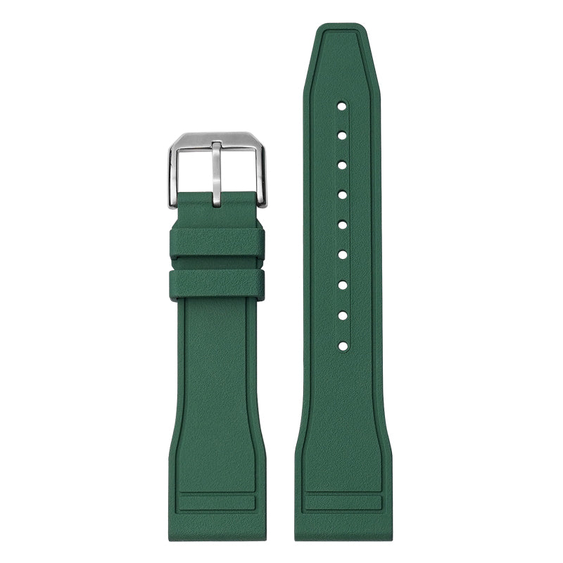 Quick Release Rubber Band For IWC Pilot Portuguese Watches, Replacement Watch Band With Buckle For Pilot Watches FKM Rubber