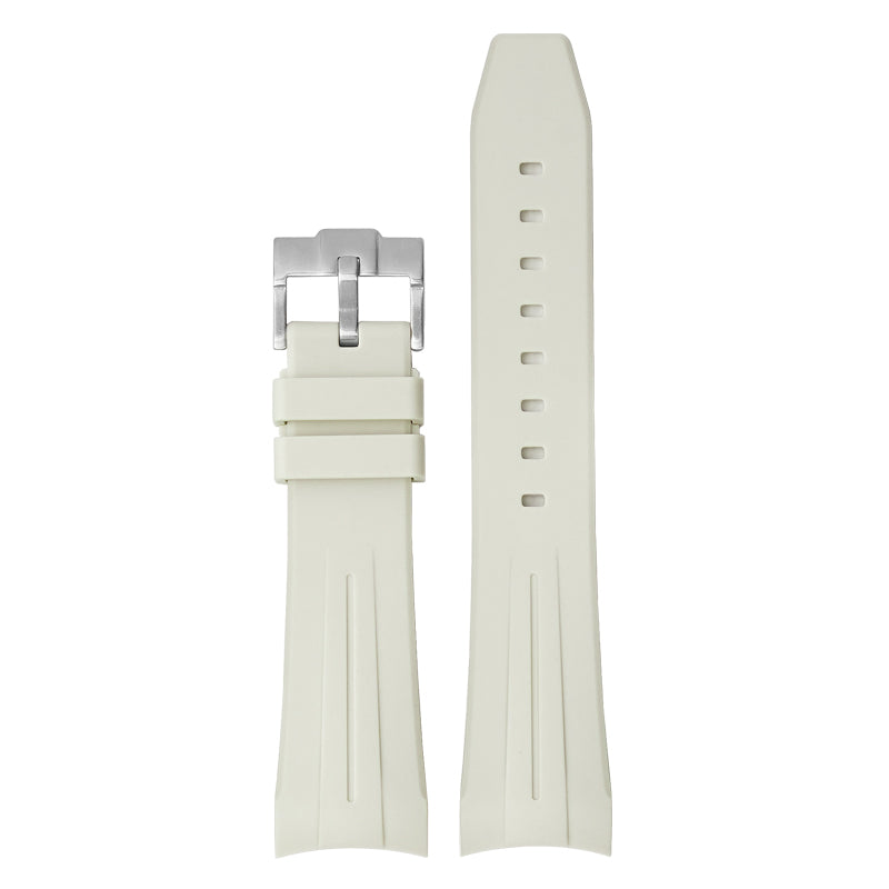 22mm Curved End Rubber Band For Blancpain X Swatch, Replacement Watch Bands With Buckle For Blancpain X Swatch Silicone Rubber Watch Strap - Multiple Colors