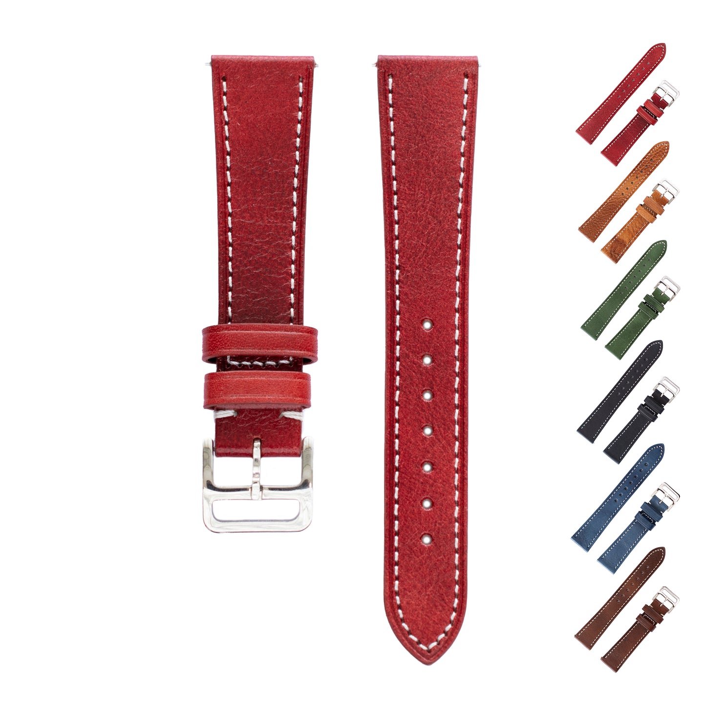 Calf Leather Watch Straps,Oiled Crazy Horse Leather Watch Straps
