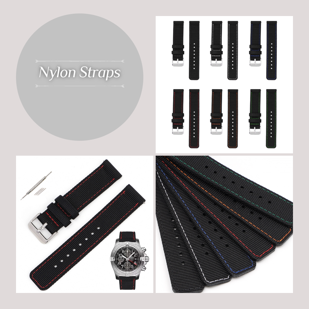 Quick Release Canvas Nylon Straps For Watches, Replacement Nylon Watch Band For Watches
