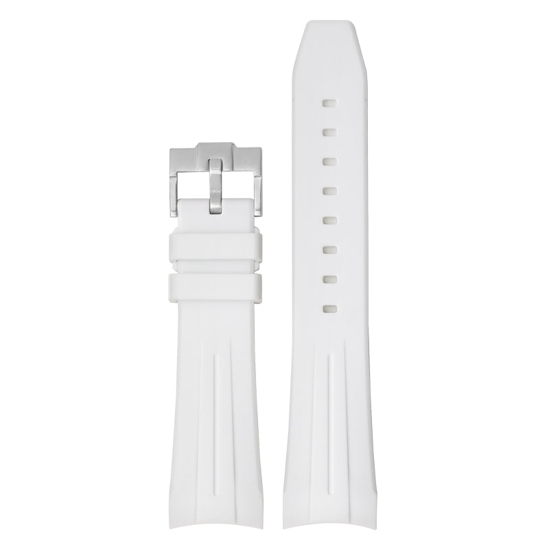 22mm Curved End Rubber Band For Blancpain X Swatch, Replacement Watch Bands With Buckle For Blancpain X Swatch Silicone Rubber Watch Strap - Multiple Colors