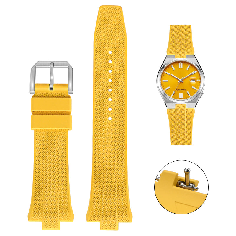 Quick Release 26mm FKM Rubber Band For Citizen Tsuyosa Watches, Replacement FKM Watch Band For Citizen Tsuyosa Watches