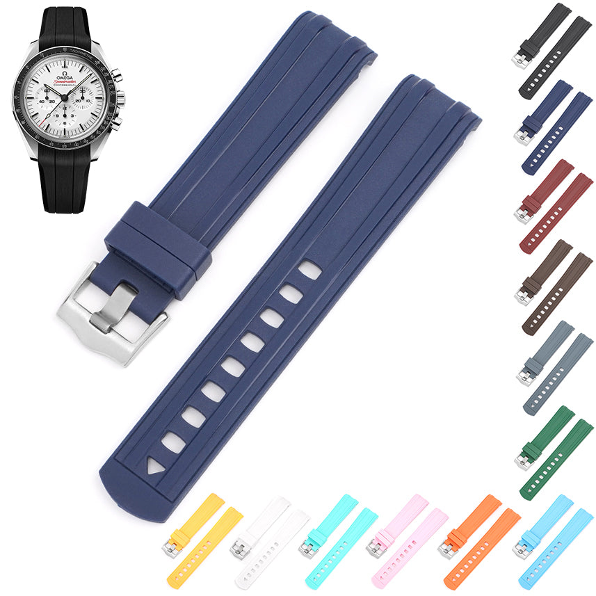 20mm Rubber Band For Omega Speedmaster Watches and For Omega MoonSwatch - Multiple Colors