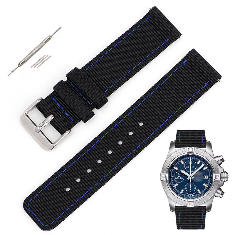 Quick Release Canvas Nylon Straps For Watches, Replacement Nylon Watch Band For Watches