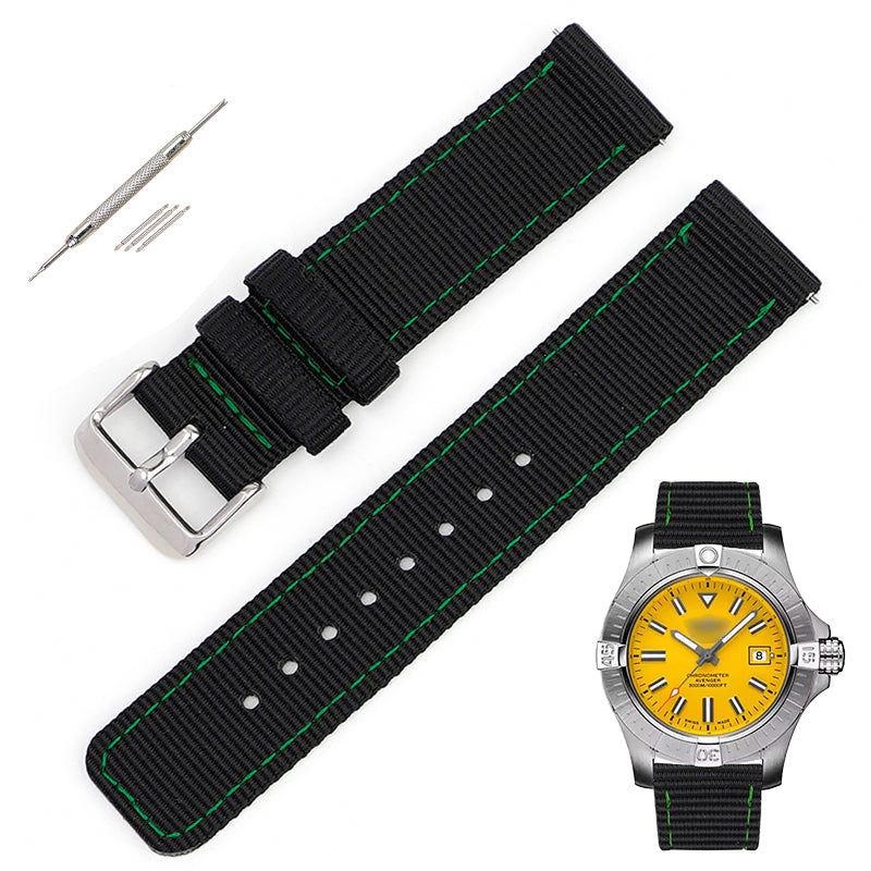 Quick Release Canvas Nylon Straps For Watches, Replacement Nylon Watch Band For Watches