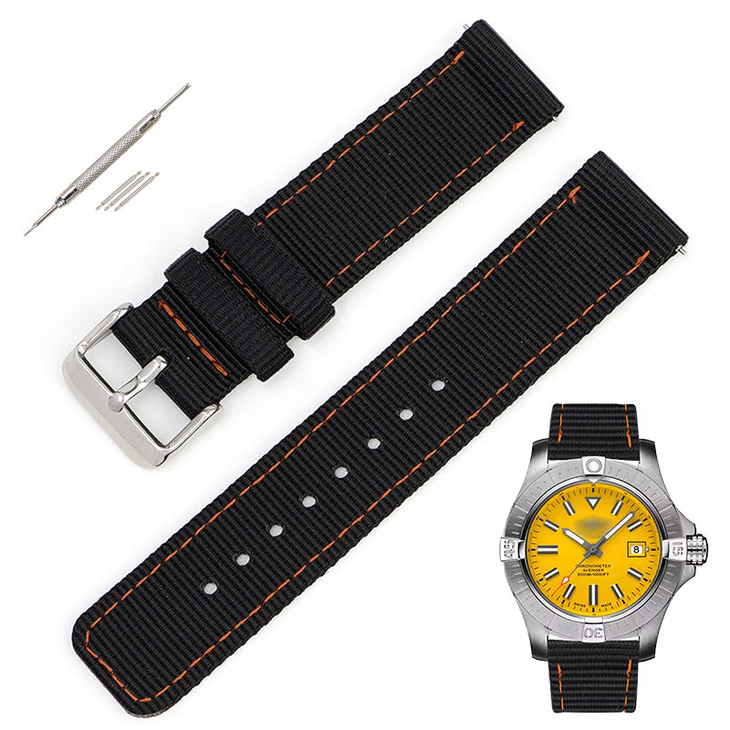 Quick Release Canvas Nylon Straps For Watches, Replacement Nylon Watch Band For Watches