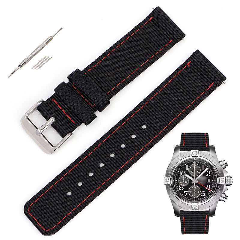 Quick Release Canvas Nylon Straps For Watches, Replacement Nylon Watch Band For Watches