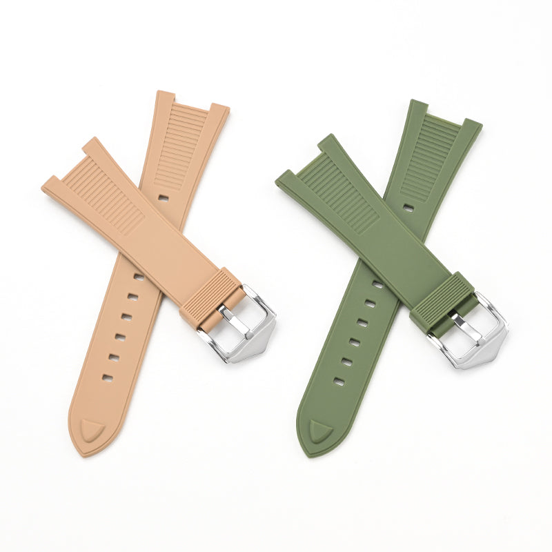 25mm Rubber Band For Patek Philippe Nautilus With Buckle, Rubber Watch Band Straps For Patek Philippe 5711 5712 5980
