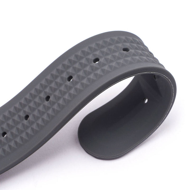 Quick Release 22mm Rubber Band For Seiko Prospex SKX Divers Watches, Replacement Watch Band With Buckle For Seiko Diver’s Watches Waffle Rubber Watch Strap