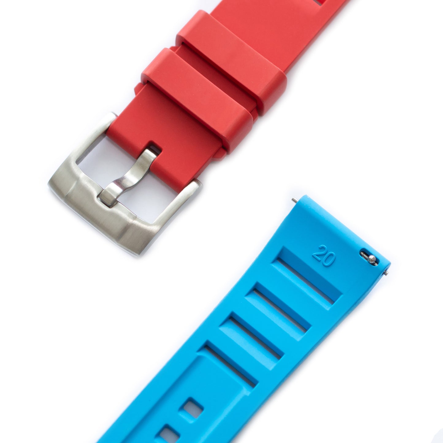 Premium FKM Vented Rubber Watch Band For Watches – Quick Release Diver Straps for Men & Women, 19mm 20mm 21mm 22mm 24mm, Soft & Durable Waterproof Replacement Wristband