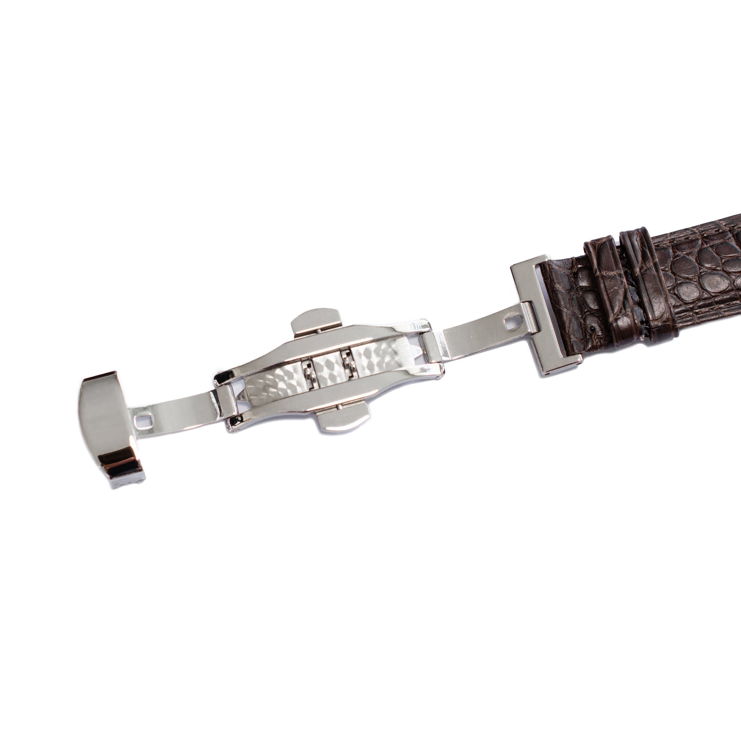 Crocodile Leather Straps For Watches With Deployment Clasp, Croco Watch Strap For Watches