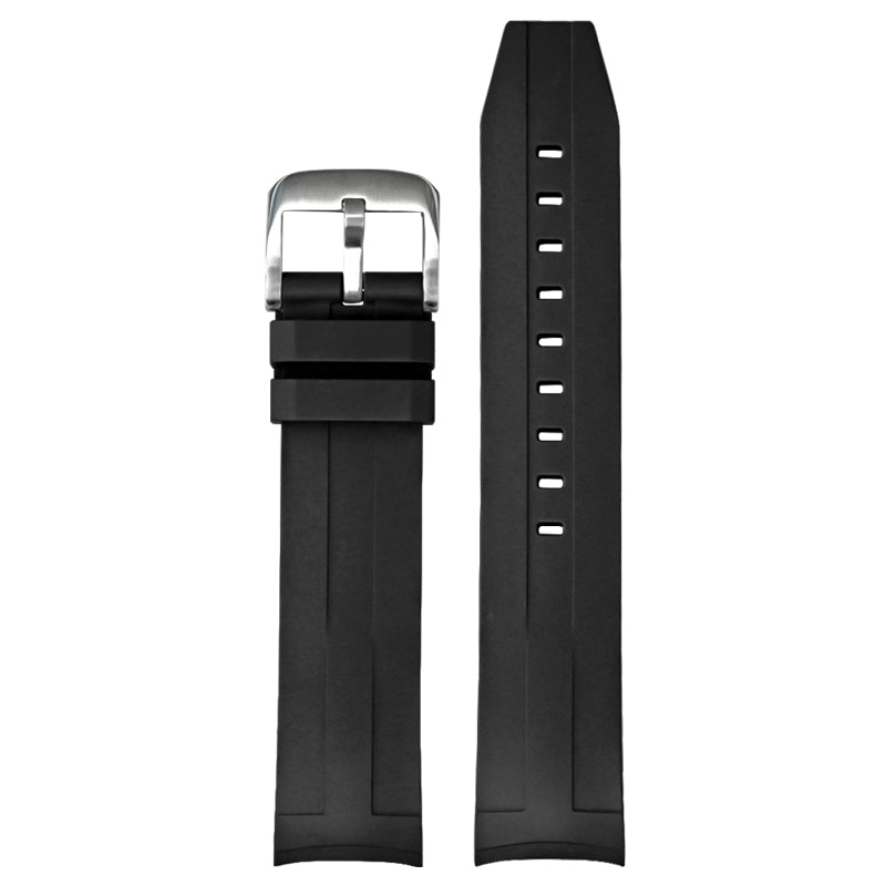 21mm FKM Rubber Band For Tissot Seastar 1000 Powermatic 80 T120407A, Replacement Curved End Watch Band For Tissot Seastar 1000 Watches