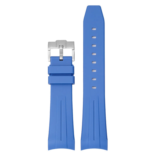 22mm Curved End Rubber Band For Blancpain X Swatch, Replacement Watch Bands With Buckle For Blancpain X Swatch Silicone Rubber Watch Strap - Multiple Colors