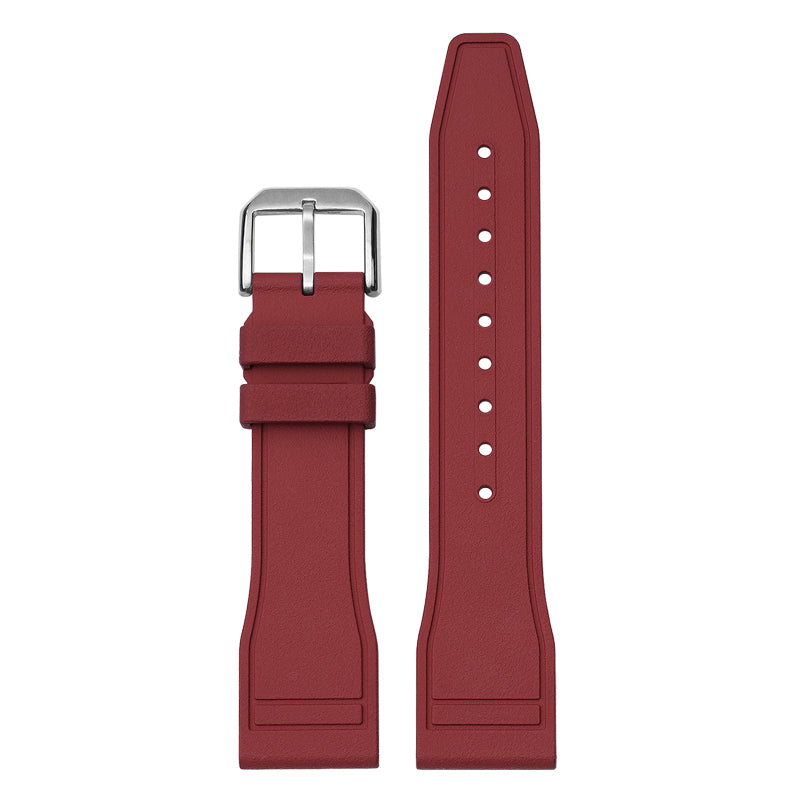 Quick Release Rubber Band For IWC Pilot Portuguese Watches, Replacement Watch Band With Buckle For Pilot Watches FKM Rubber
