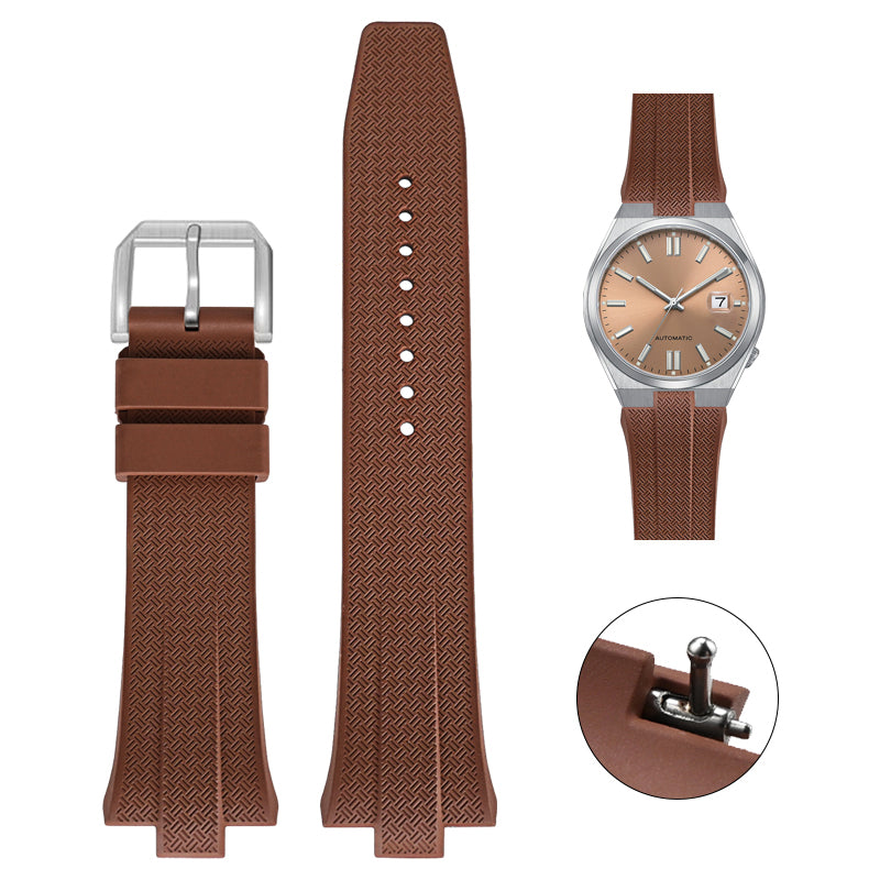 Quick Release 26mm FKM Rubber Band For Citizen Tsuyosa Watches, Replacement FKM Watch Band For Citizen Tsuyosa Watches