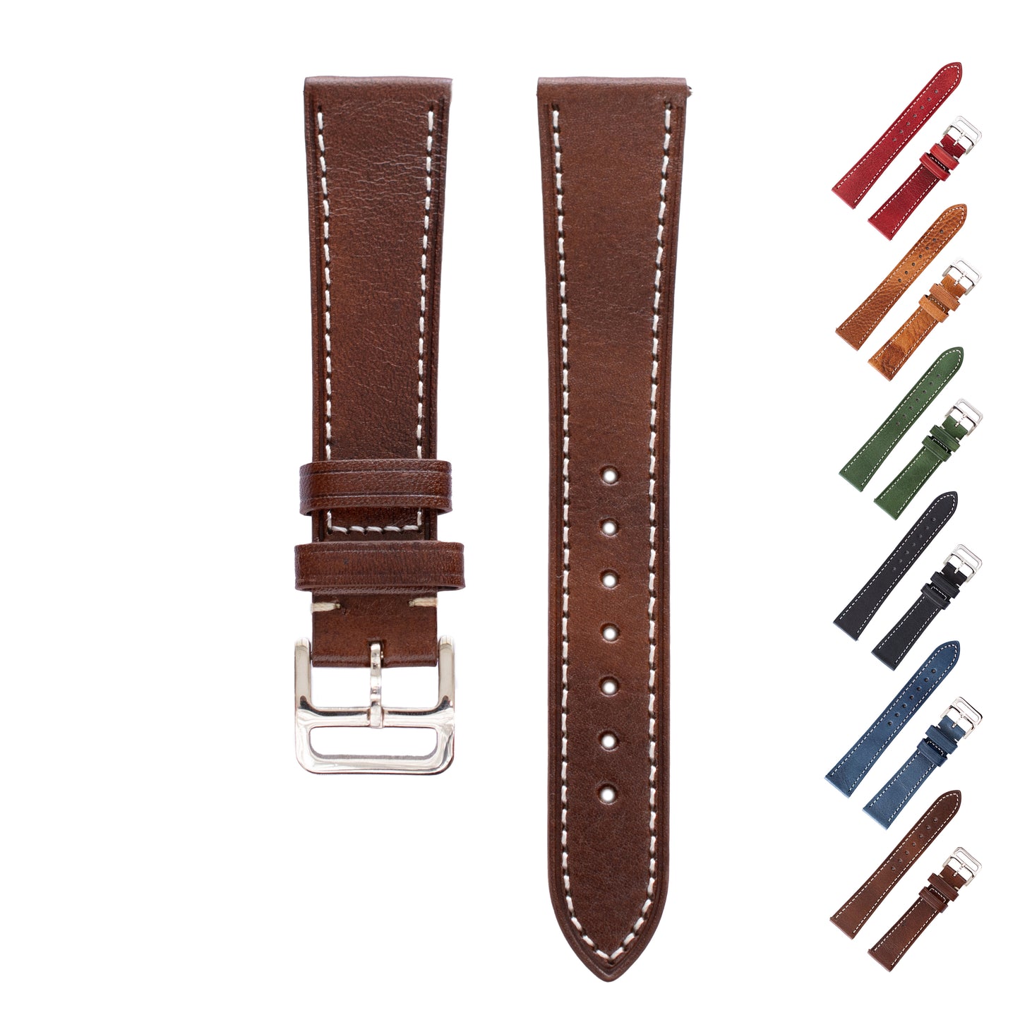 Calf Leather Watch Straps,Oiled Crazy Horse Leather Watch Straps
