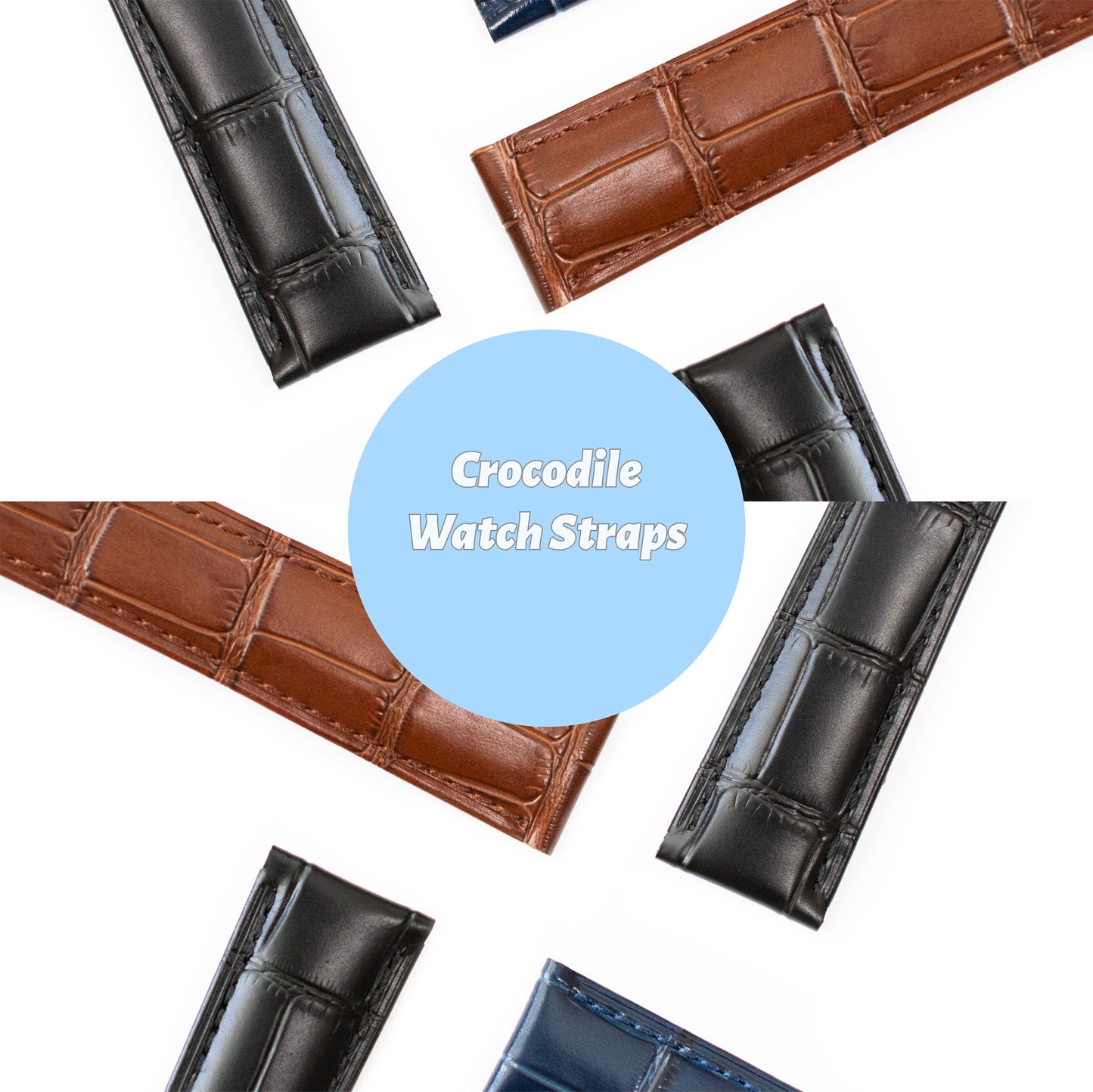 Crocodile straps for omega watches