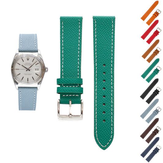 Quick Release Epsom Leather Straps Watches, Replacement Calfskin Watch Bands Straps With Buckle For Watches - Multiple Colors