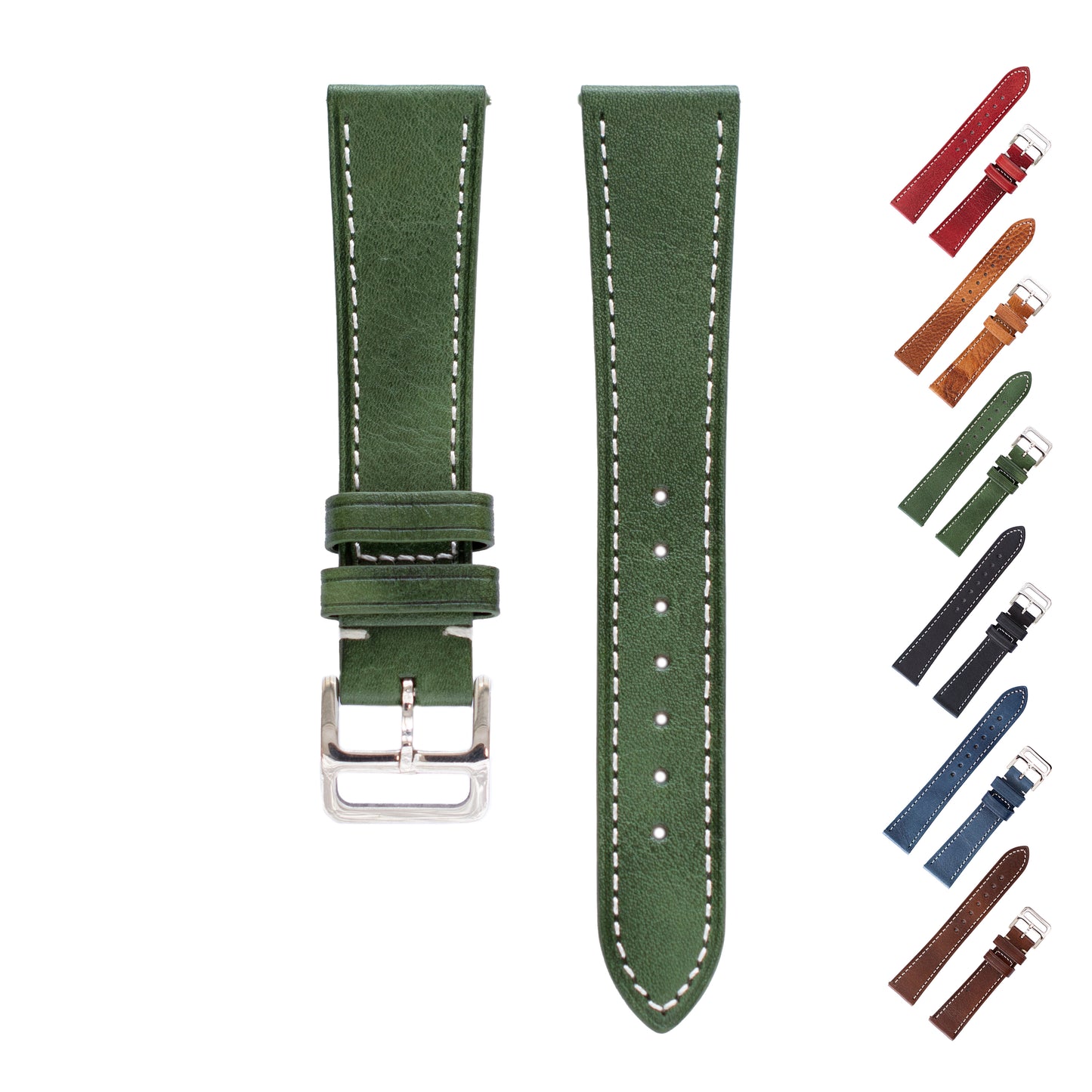 Calf Leather Watch Straps,Oiled Crazy Horse Leather Watch Straps