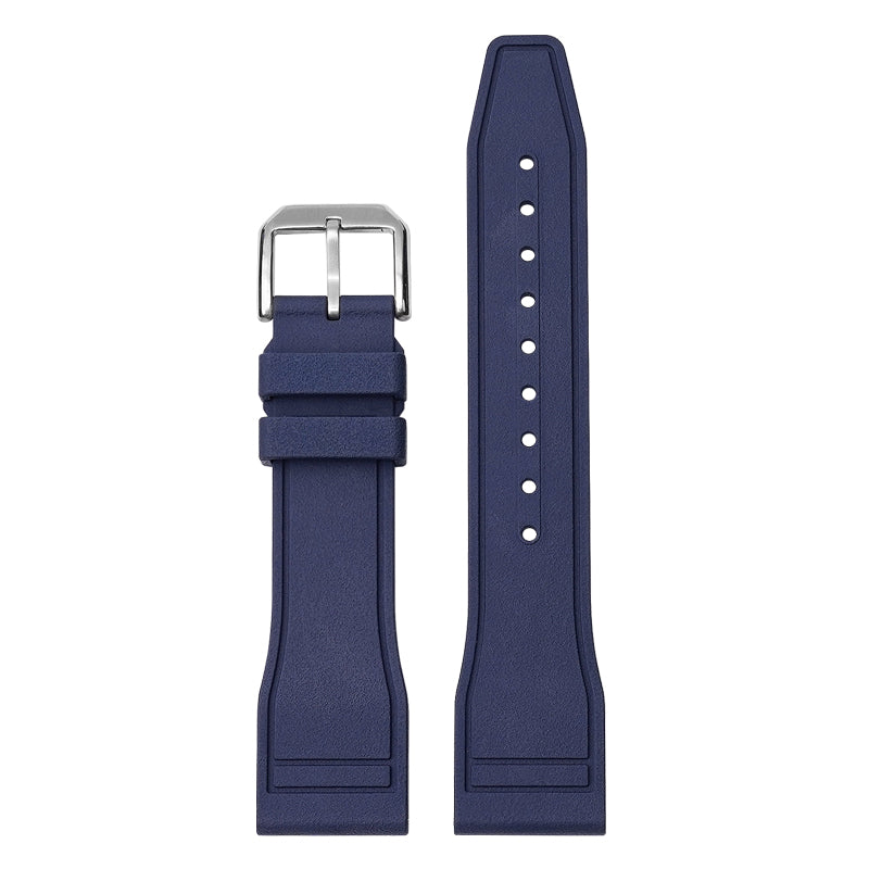 Quick Release Rubber Band For IWC Pilot Portuguese Watches, Replacement Watch Band With Buckle For Pilot Watches FKM Rubber