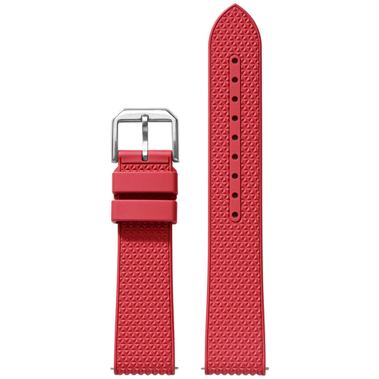 Textured FKM Rubber Band For Watches, Premium Textured FKM Rubber Watch Band Strap, Quick Release 20mm 22mm Replacement Watch Straps