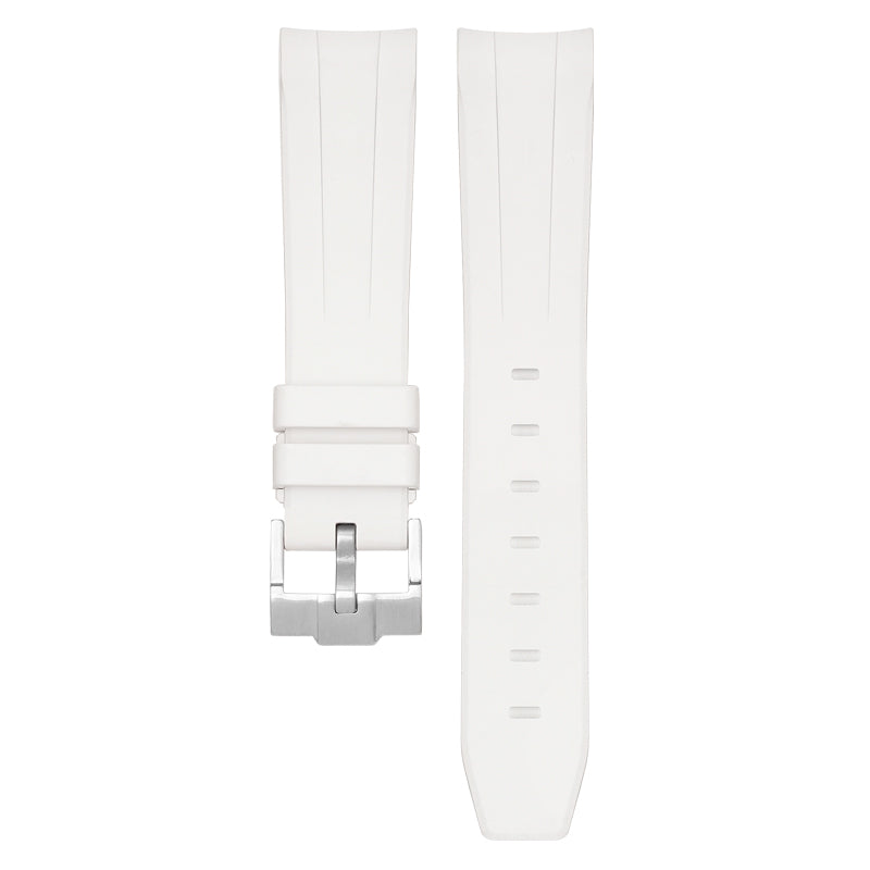 20mm FKM Rubber Band For Rolex Watches, Curved End 20mm Rubber Watch Band For Rolex Watches