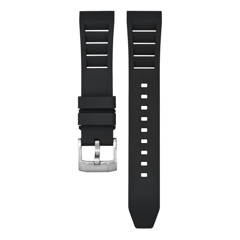 Premium FKM Vented Rubber Watch Band For Watches – Quick Release Diver Straps for Men & Women, 19mm 20mm 21mm 22mm 24mm, Soft & Durable Waterproof Replacement Wristband