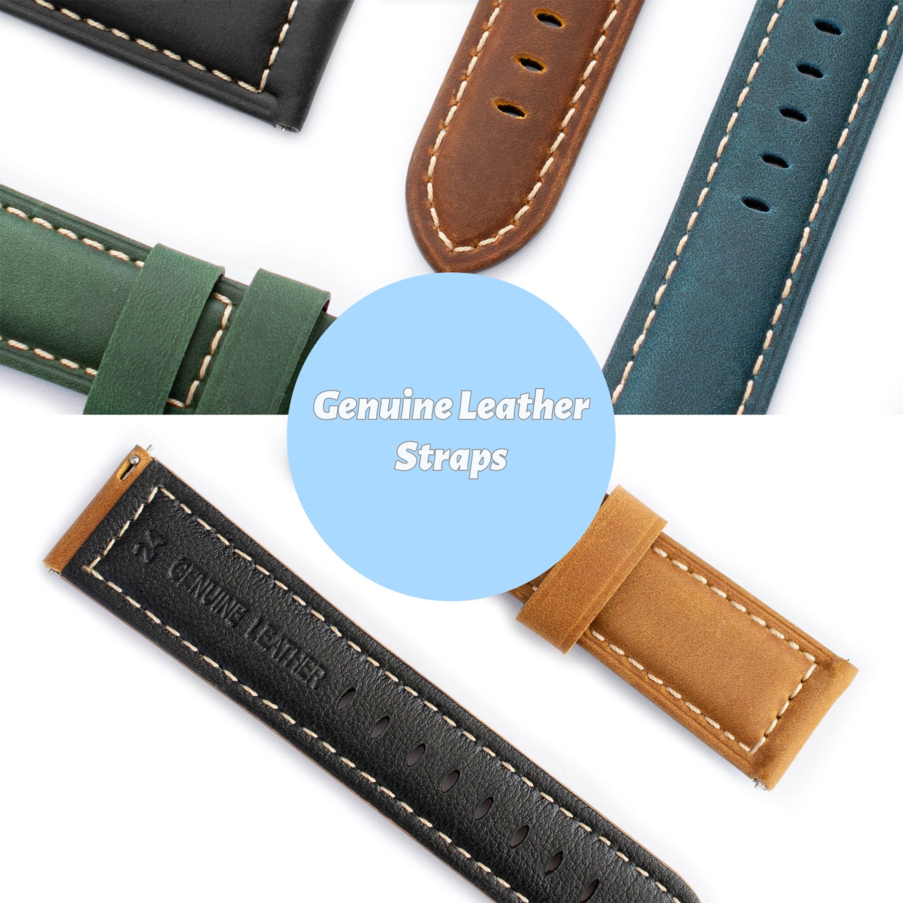 close up panerai calf straps 