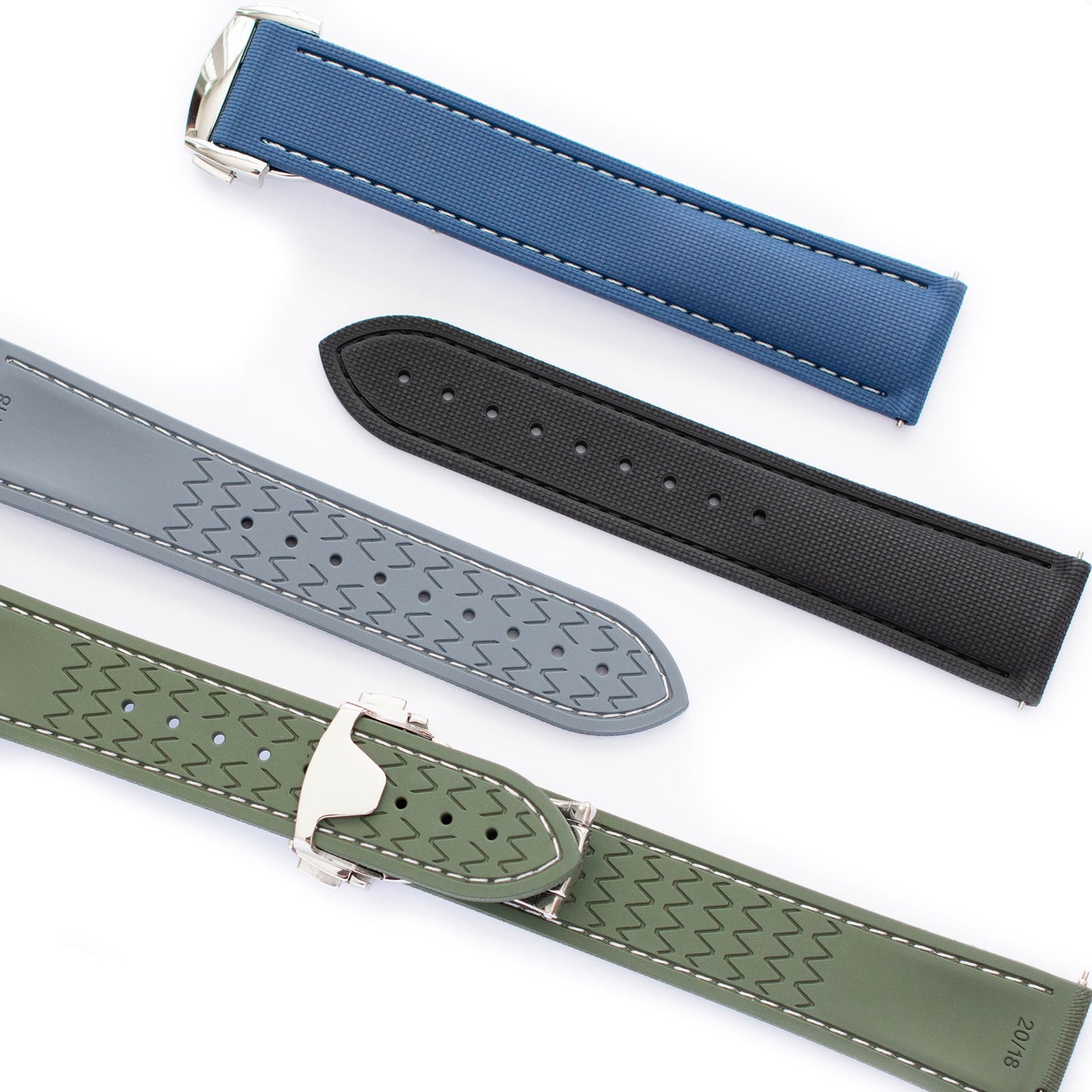fkm rubber band for omega with clasp