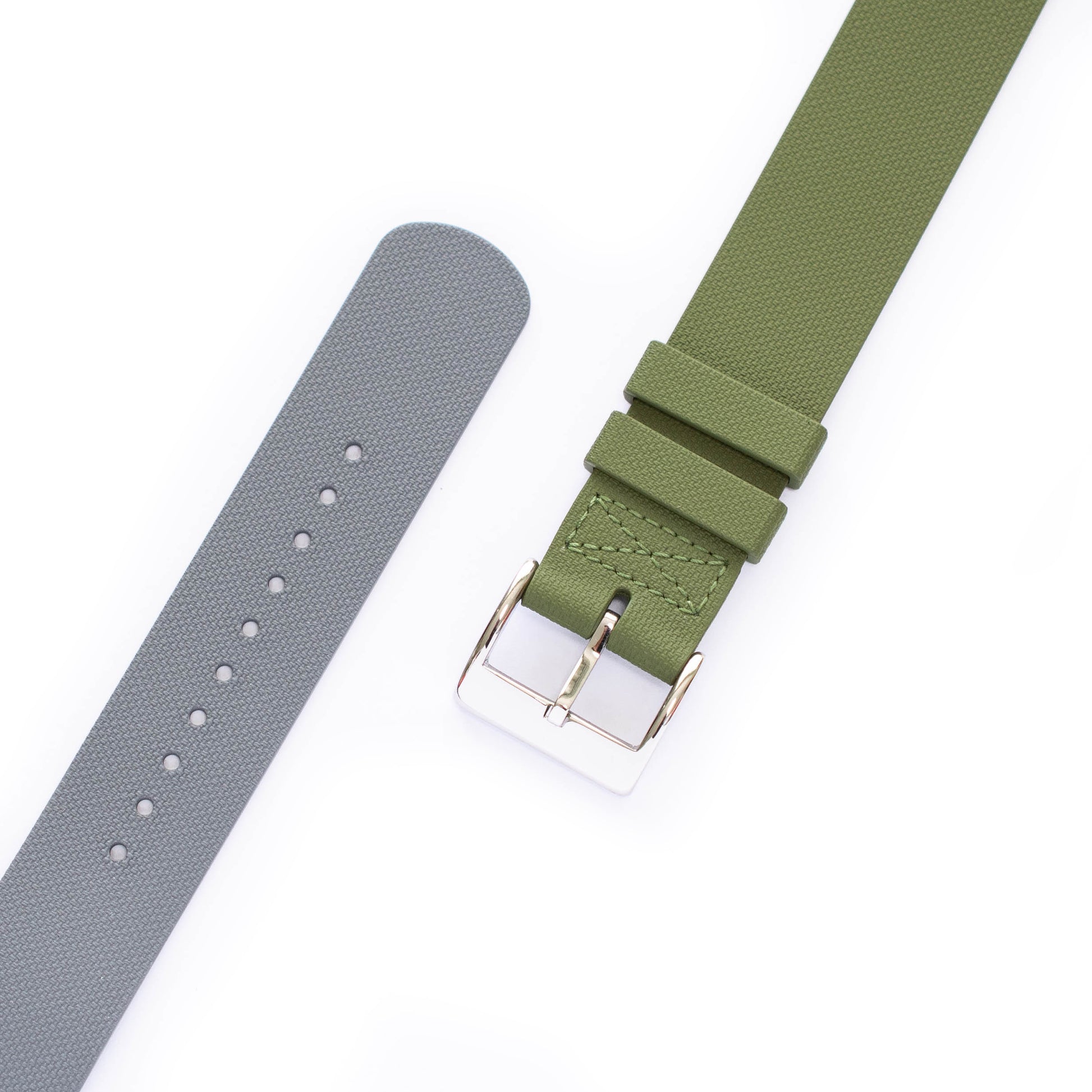 tudor FXD straps green  and gray with buckle